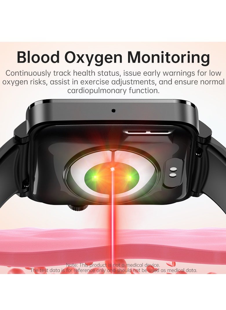 EVEREEN - KS03PRO Smartwatch 1.96 Inch Colour Touch Screen Bluetooth Call ECG HRV Remote Care Android 8.0 Apple 11 250mAh Bluetooth 5.3 - Image 1