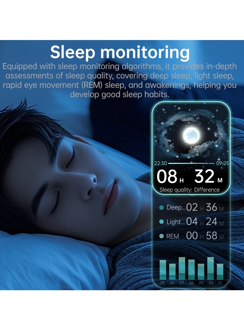 EVEREEN - KS03PRO Smartwatch 1.96 Inch Colour Touch Screen Bluetooth Call ECG HRV Remote Care Android 8.0 Apple 11 250mAh Bluetooth 5.3 - Image 1