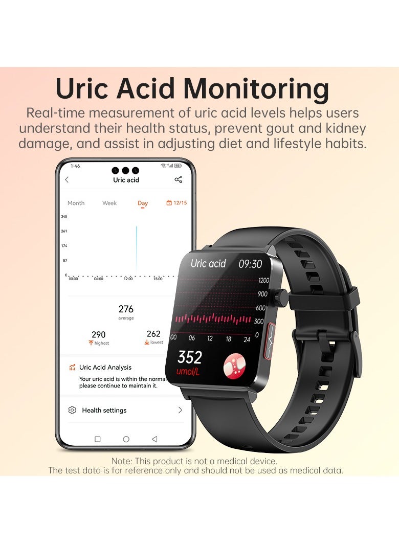 EVEREEN - KS03PRO Smartwatch 1.96 Inch Colour Touch Screen Bluetooth Call ECG HRV Remote Care Android 8.0 Apple 11 250mAh Bluetooth 5.3 - Image 1