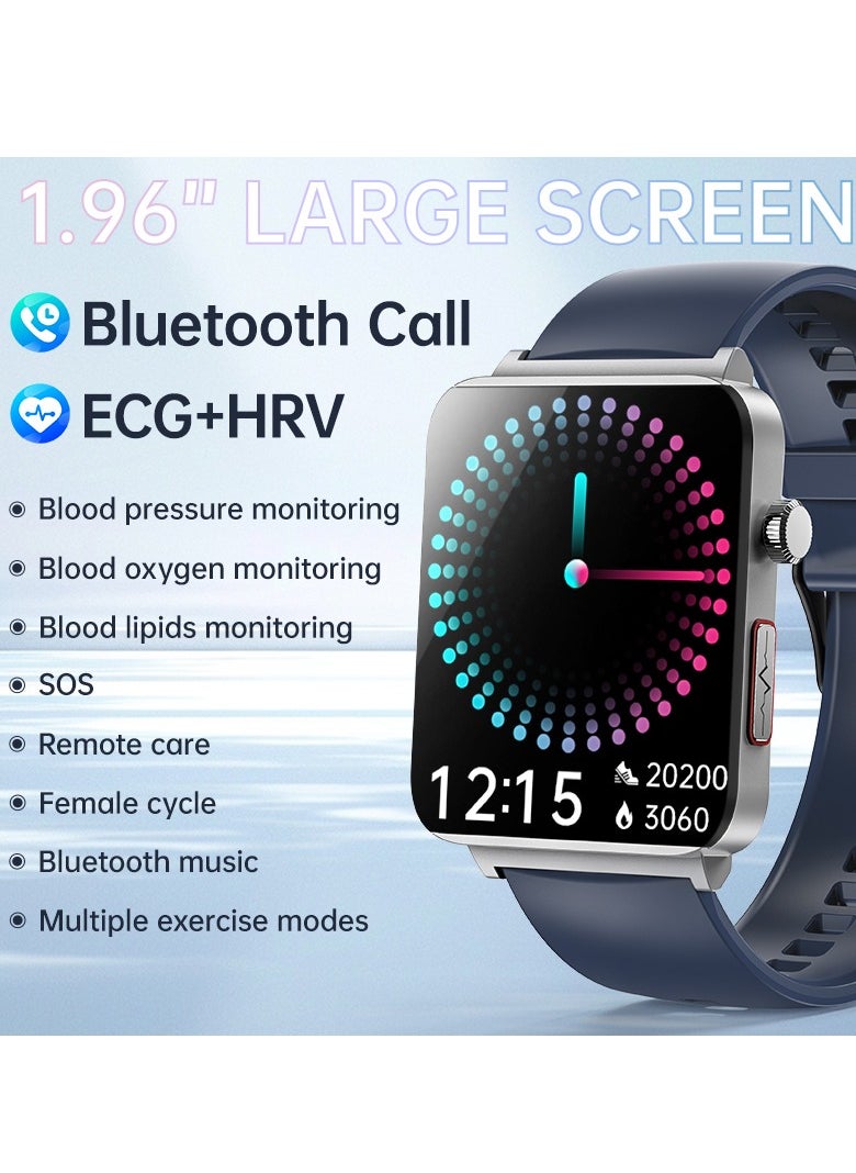 EVEREEN - KS03PRO Smartwatch 1.96 Inch Colour Touch Screen Bluetooth Call ECG HRV Remote Care Android 8.0 Apple 11 250mAh Bluetooth 5.3 - Image 1