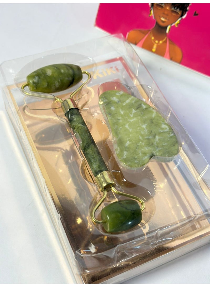 مجموعة هدايا مدلكة حجر اليشم غواشا، أخضر، 220 جرام220gramsSetCapsizes - Image 2