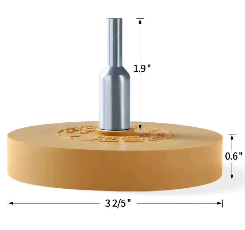 S SATC أداة إزالة ملصقات S SATC مع عجلة ممحاة لإزالة الخطوط 1 عبوة مع عجلة مزيل لاصق مع وسادة ومحولات أدوات إزالة الرسوم - Image 2