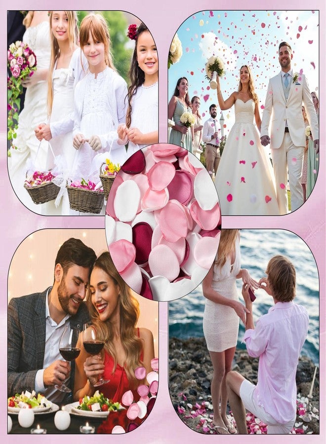 ElevateTech 200Pcs Silk Rose Petals Artificial Flower Petals Wedding Decorations for Ceremony Aisle Reception Table Centerpieces Decor Bridal Shower Proposal Anniversary Decorations - Image 3