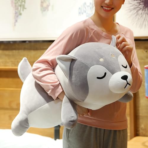 ERDAO Husky Plush PillowHuskie Stuffed Animal Toy Puppy Throw Pillow for Kids and Adults 295 inch - Image 1