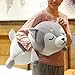 ERDAO Husky Plush PillowHuskie Stuffed Animal Toy Puppy Throw Pillow for Kids and Adults 295 inch - Image 4