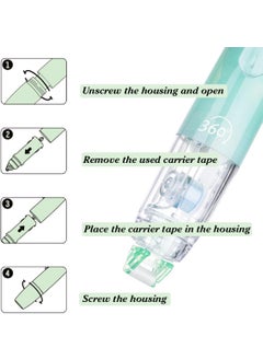 mriya MRIYA Double Sided Glue Tape Pen Refille, Adhesive Scrapbooking Glue Pen Refille Tape, Adhesive Tape Refille Dispenser Runner for Crafts and Arts Projects, Photo Tape Scrapbooking (only refille 2pc)  - Image 3