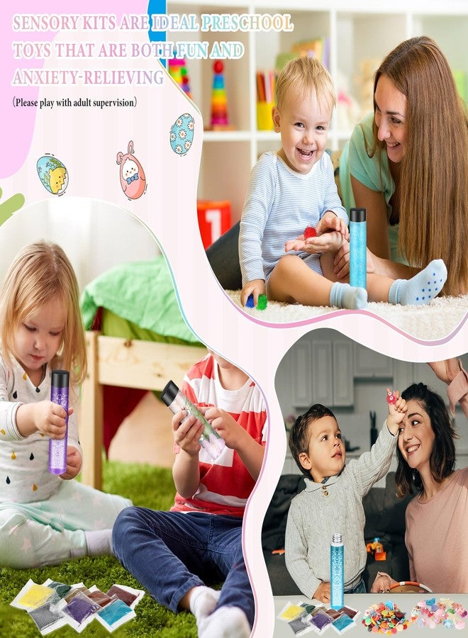 Arrowbash 6 Pcs Sensory Bottles Kits for Toddlers 1-3 Kids 400 ml Plastic Calming Bottles Empty with Lid Calm Down Jar Kit Filler Glitters Sequins Weather Containers for Relieving Anxiety Disturbed - Image 5