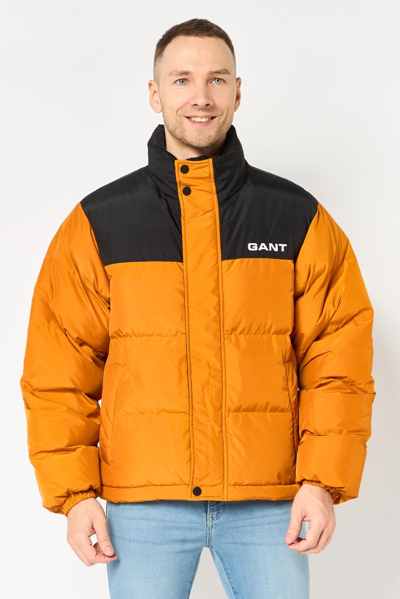 GANT Men Brand Logo Puffer Jacket, Multicolor - Image 1