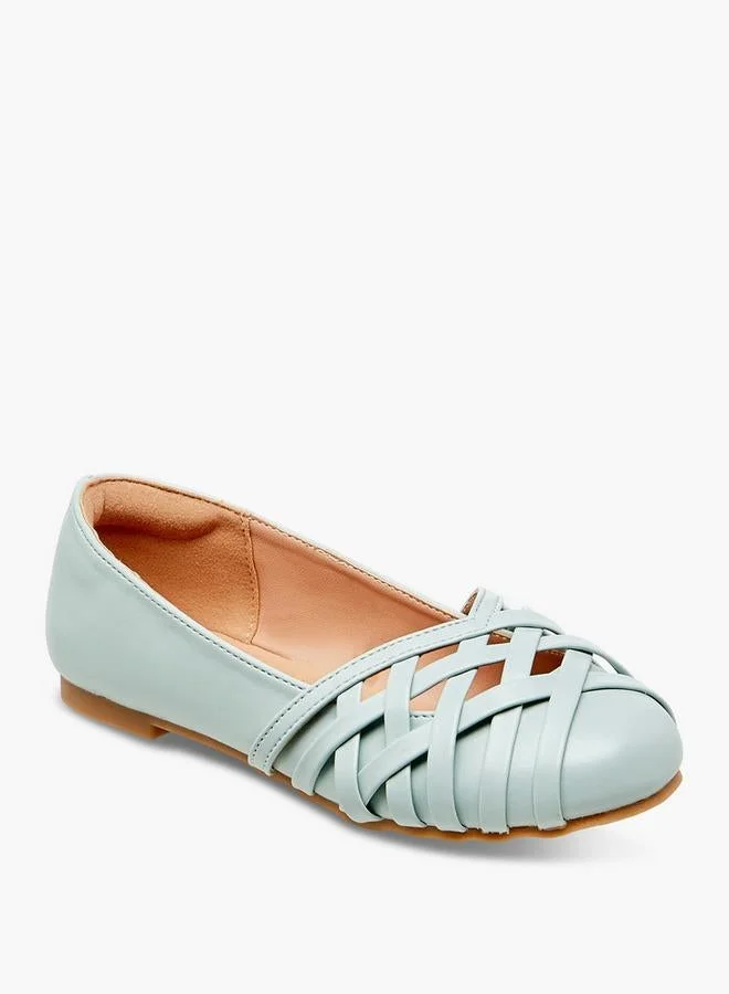 ليتل ميسي Criss-Cross Slip-On Ballerina Shoes