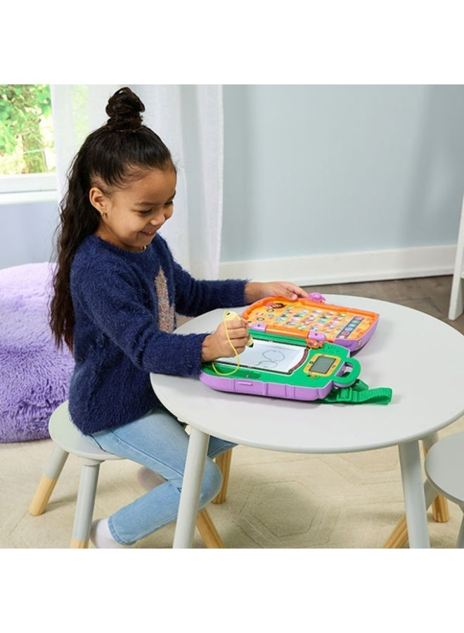 VTech Dora Got Your Back Learning Backpack – Interactive Educational Toy, Bilingual English & Spanish, Writing Board & Games for Kids 3+ Years - Image 3