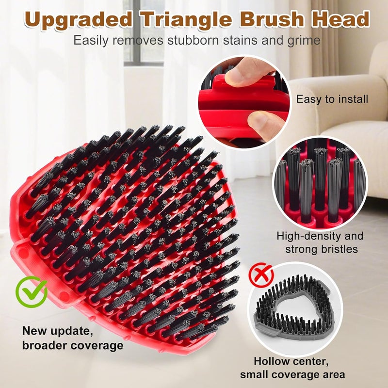 Heuihm 6 Pack Mop Heads Replacements Compatible with Ocedar EasyWring 1 Tank, Spin Mop Replacement Head, Include 4 O Cedar Mops Replace Heads, 1 Scrubber MOp Head and 1 Mopping Base for Cleaning - Image 5