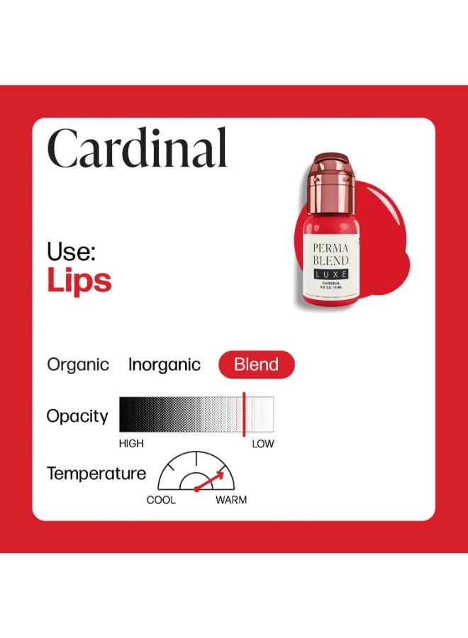 Perma Blend ألوان شفاه فاخرة كاردينال 15 مل Lxcdl1/2-S - Image 2