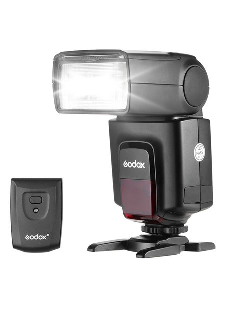 Godox TT520ⅡUniversal On-Camera Flash Electronic Speedlite + AT-16 2.4G Wireless Trigger Transmitter Guide Number 33 S1 S2 Modes Replacement for Canon Nikon Pentax