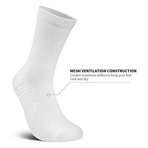 PAPLUS Compression Athletic Crew Socks (6 Pairs) for Men & Women - Image 3