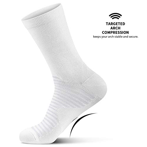 PAPLUS Compression Athletic Crew Socks (6 Pairs) for Men & Women - Image 4