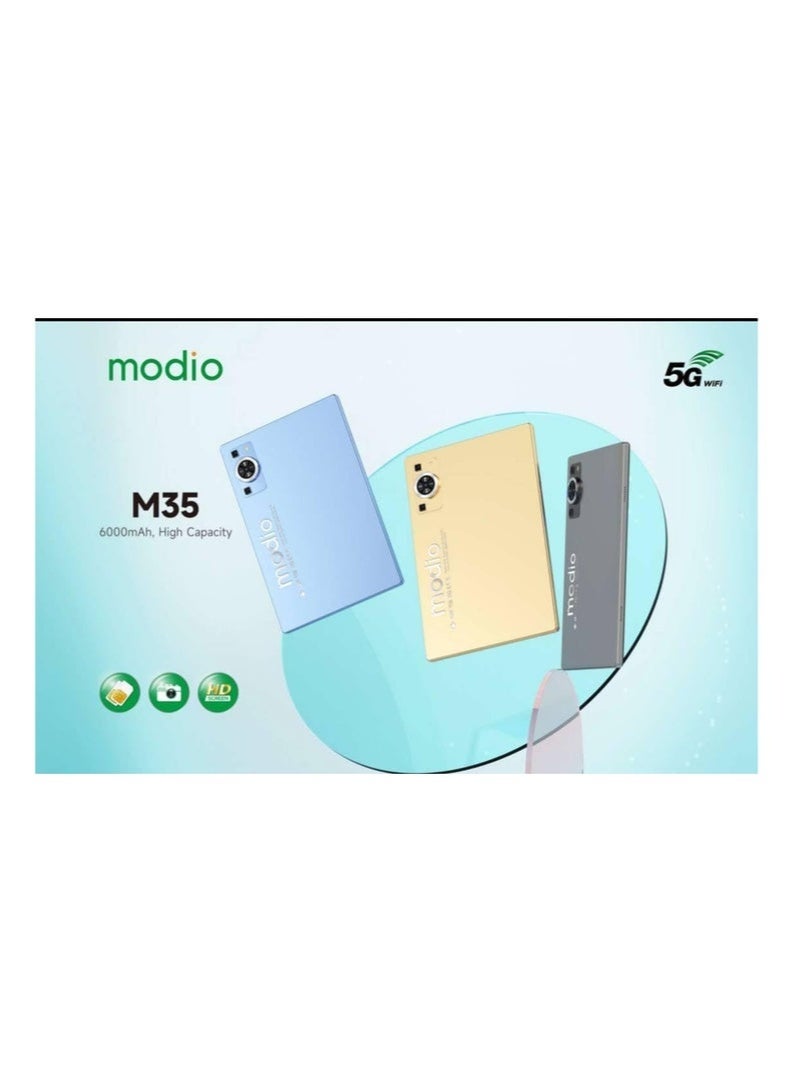 modio 🚀 Modio M35 10-Inch Android Tablet | 8GB RAM + 512GB ROM | 5G Dual SIM + Wi-Fi | With Keyboard, Mouse & Back Cover – Grey | Perfect for Study, Office & Entertainment - Image 2