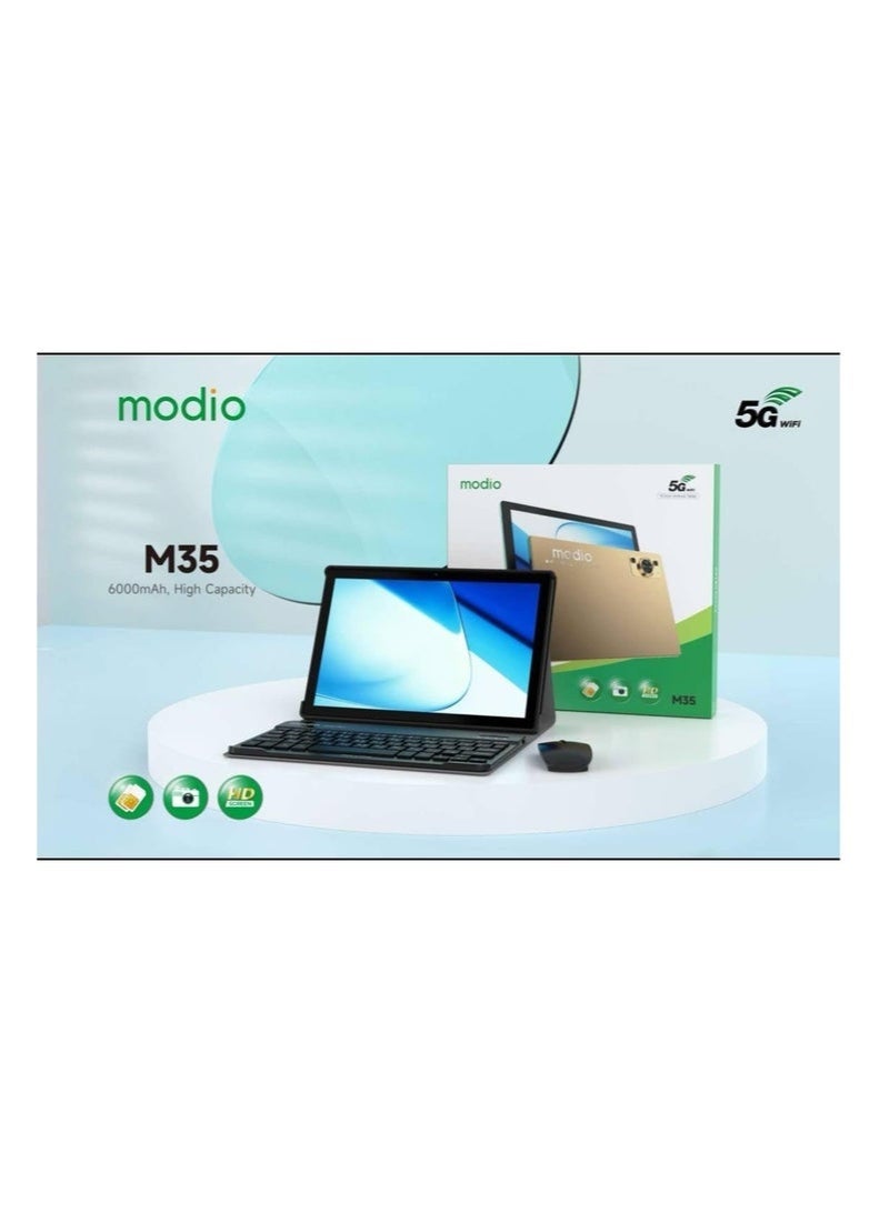 modio 🚀 Modio M35 10-Inch Android Tablet | 8GB RAM + 512GB ROM | 5G Dual SIM + Wi-Fi | With Keyboard, Mouse & Back Cover – Grey | Perfect for Study, Office & Entertainment - Image 4