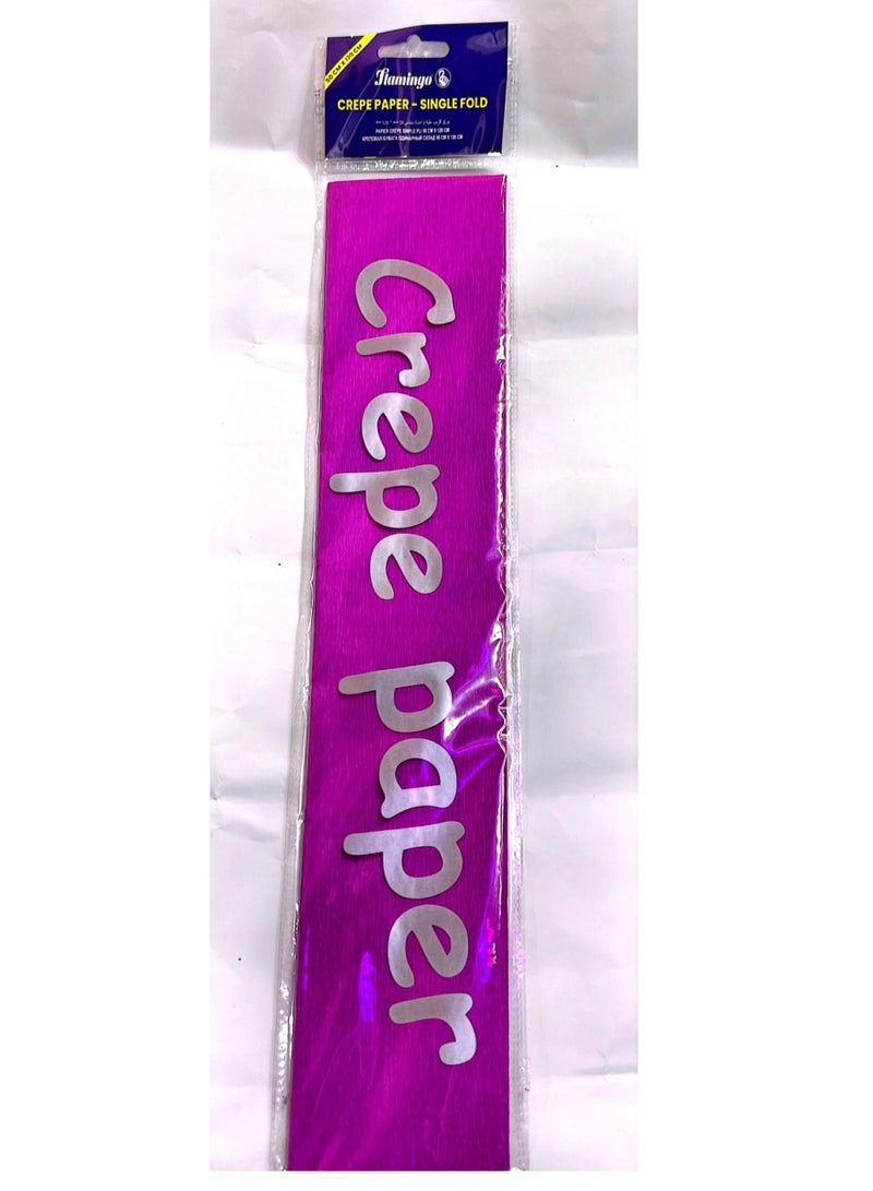 Flamingo CREPE PAPER SINGLE FOLD 50X120CM PINK COLOUR - Image 1