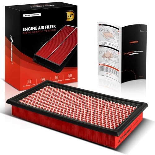 A-Premium Pre-oiled Engine Air Filter Compatible with Ford, Lincoln & Mazda - Explorer, Fusion, Taurus, Flex, Police Responder Hybrid, CX-9, 6, MKZ, MKX, MKS, MKT, Aviator - Image 1