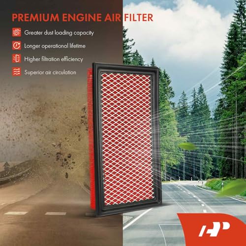A-Premium Pre-oiled Engine Air Filter Compatible with Ford, Lincoln & Mazda - Explorer, Fusion, Taurus, Flex, Police Responder Hybrid, CX-9, 6, MKZ, MKX, MKS, MKT, Aviator - Image 3