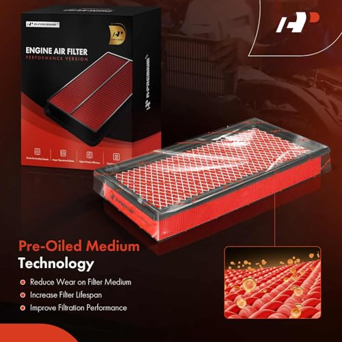 A-Premium Pre-oiled Engine Air Filter Compatible with Ford, Lincoln & Mazda - Explorer, Fusion, Taurus, Flex, Police Responder Hybrid, CX-9, 6, MKZ, MKX, MKS, MKT, Aviator - Image 4