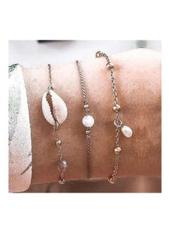 3-Piece Imitation Pearl Fashion Bracelets