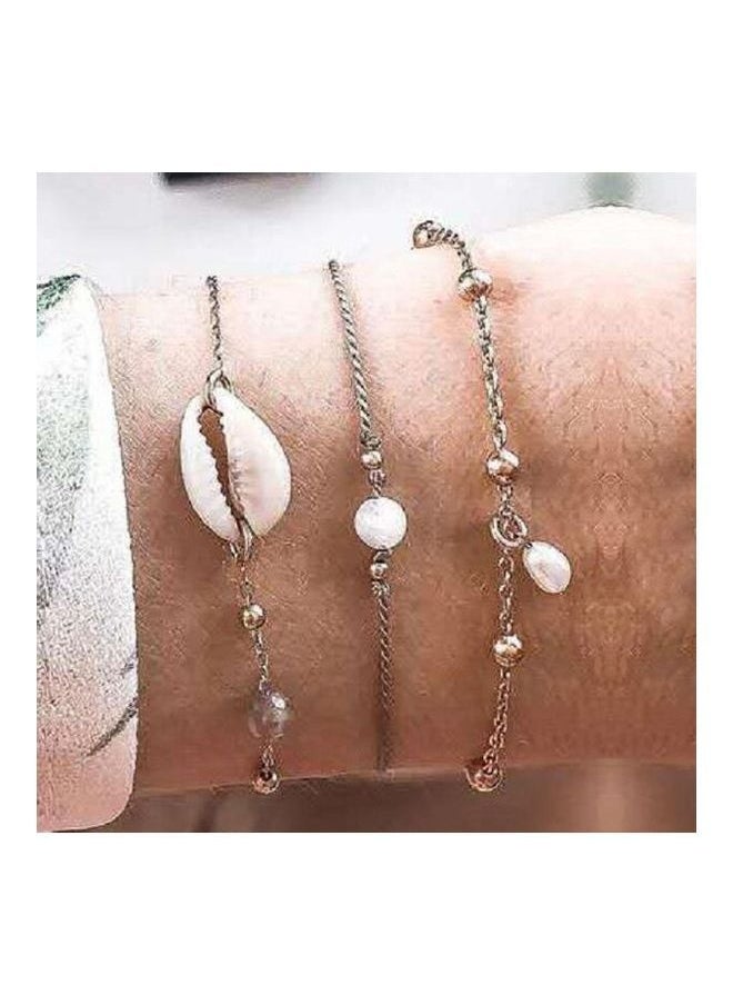 NIBEMINENT - 3-Piece Imitation Pearl Fashion Bracelets - Image 1
