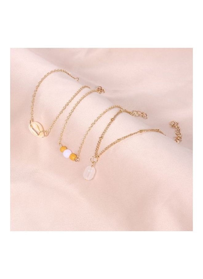 NIBEMINENT - 3-Piece Imitation Pearl Fashion Bracelets - Image 1