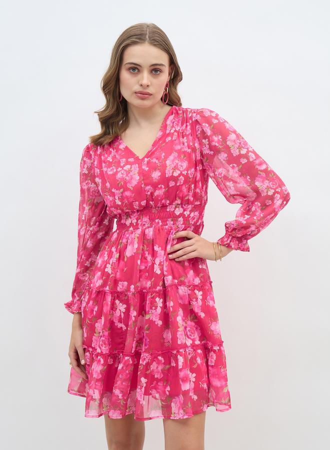 Styli Floral Chiffon Dress  - Image 2