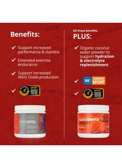 Humann humanN SuperBeets Sport Pre Workout Powder - NSF Certified for Sport - Caffeine Free Energy - Nitric Oxide Supplement - Creatine & Stimulant Free - Wild Cherry Flavor, 20 Servings  - Image 3