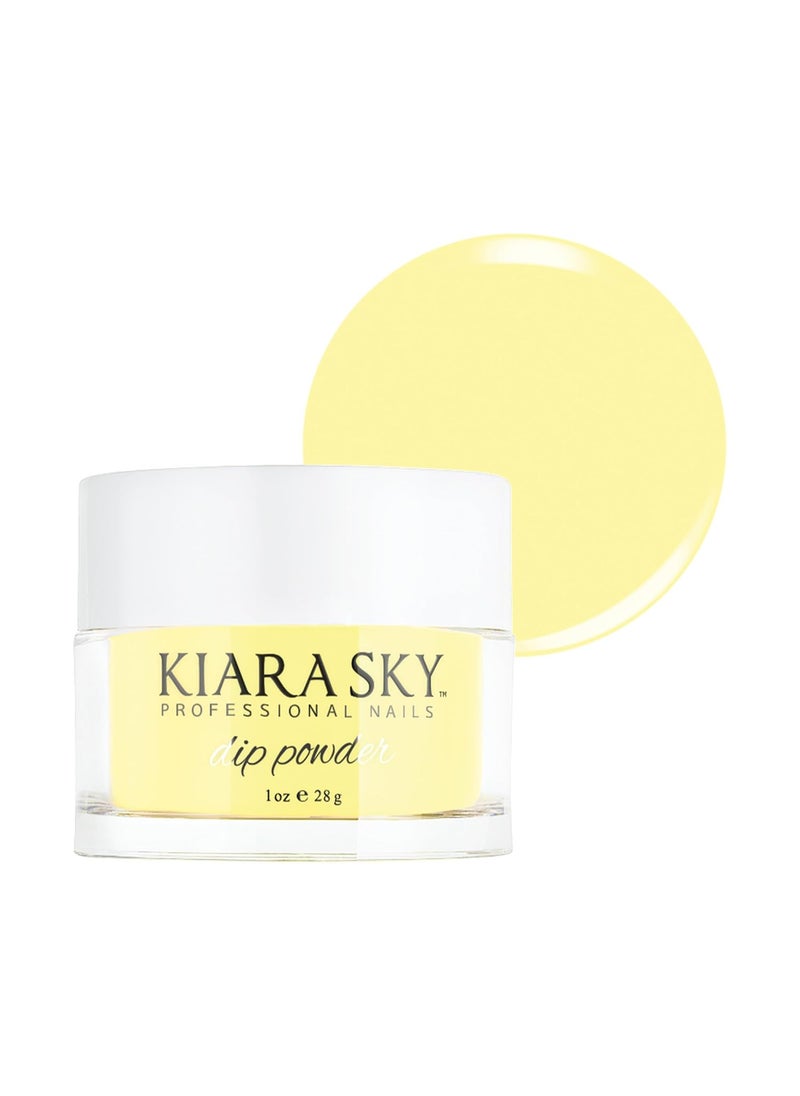 KIARA SKY - Kiara Sky Long Lasting Nail Dip Powder Yellow Tones 1 oz, Main Squeeze - Image 1