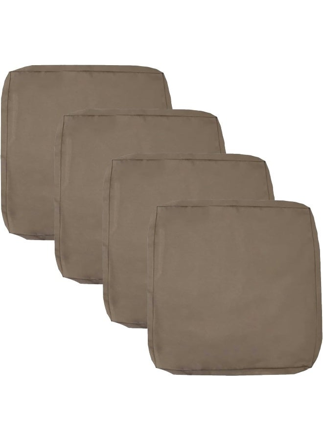FLYMEI Patio Cushion Covers 24X24X4, Outdoor Furniture Cushions Cover Replacement, Water Resistant Outdoor Couch Cushion Covers Patio Cushion Slipcovers - Image 1