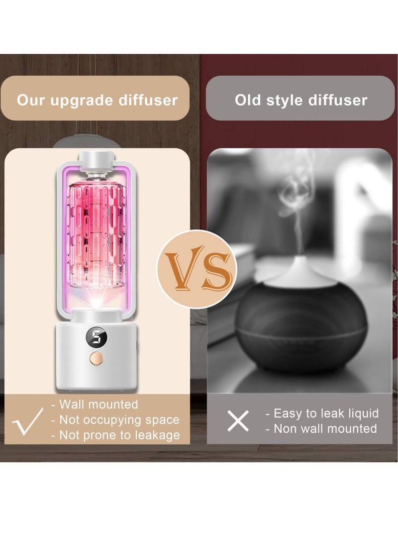 واي آند دي Gardenia Aromatherapy Diffusers, Essential Oil Diffuser, Wireless Wall Mounted Air Freshener, 7-Color Night Light 4 Mist Mode Aroma Humidifier, Suitable for Home Large Room Bathroom - Image 4