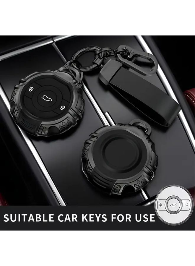 حامل مفتاح السيارة من النوع F بثلاثة أزرار لحافظة جهاز التحكم عن بعد لسيارة SMART Fortwo، ملحق للدخول بدون مفتاح - Image 1