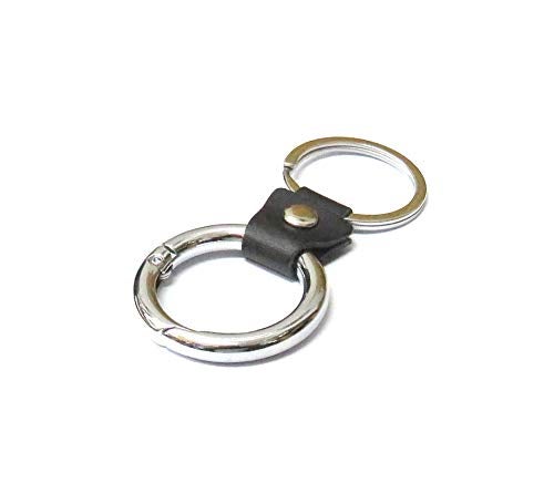 IMPRINT Simple Keyring With Belt Loop Holder For Bikes, Cards, Household keys, Pack of 2 - Image 2