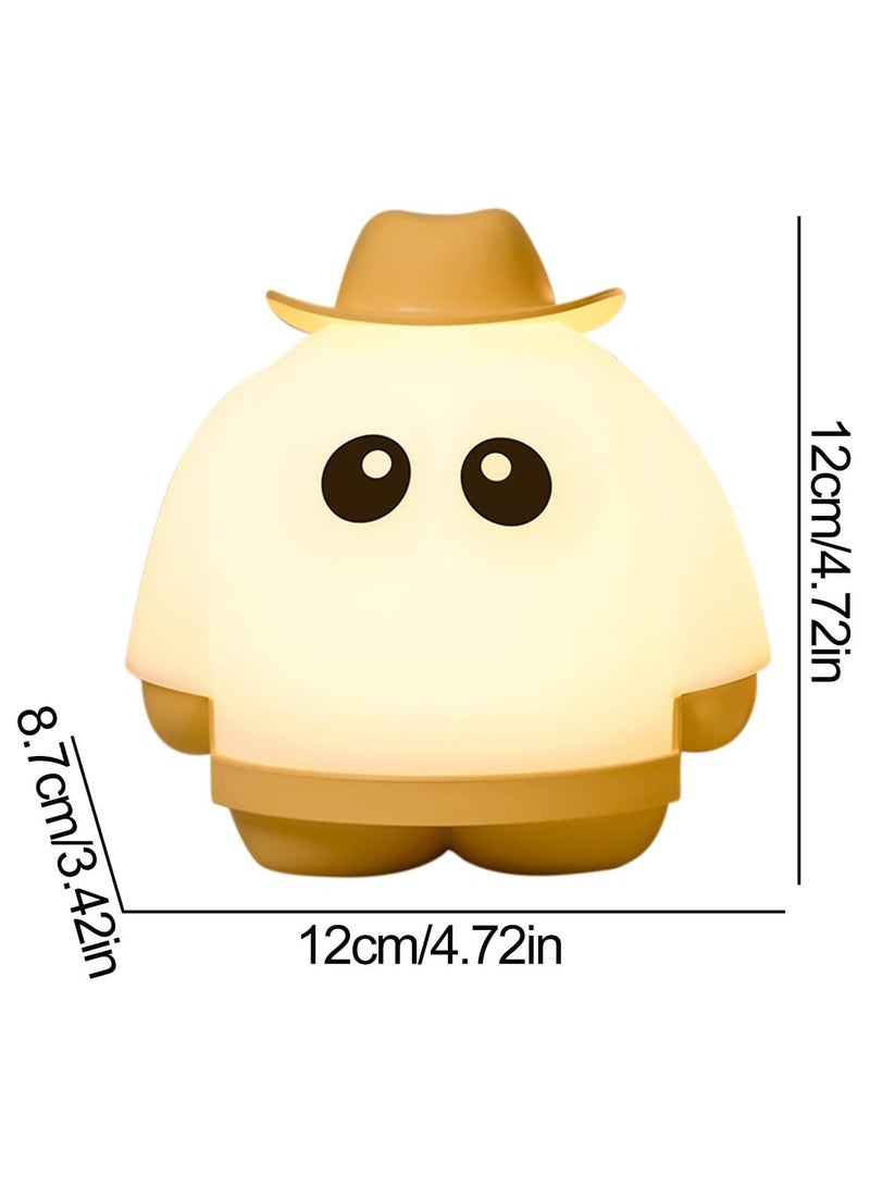 بيتا ضوء ليلي، مصباح LED على شكل شبح هالوين، قابل لإعادة الشحن عبر USB بسعة 1200 مللي أمبير، مصباح ليلي قابل للتعتيم بدرجة لا نهائية، مع خاصية الإطفاء التلقائي بعد 30 دقيقة، مثالي لديكور المنزل. - Image 3