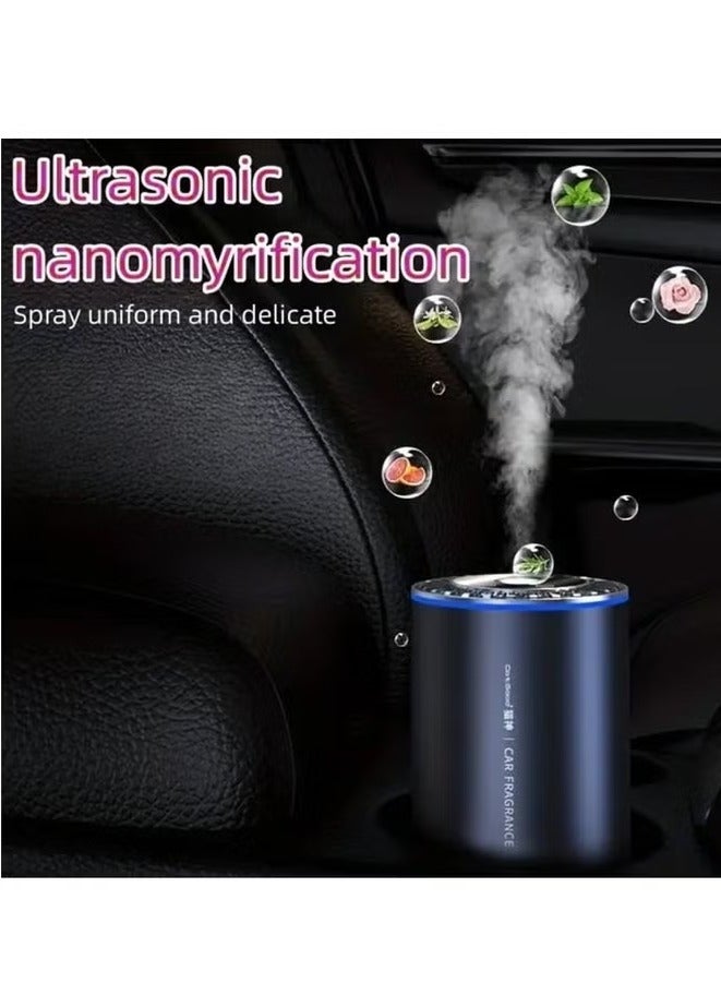 TIGER Smart Car Air Freshener 50ML Essential Oil Diffuser – Portable Auto Aroma Humidifier with Auto On/Off, USB Rechargeable Battery, Silent Operation – Car Interior Air Purifier for Aromatherapy, Office & Travel Use – Car Fragrance Mist Diffuser - Image 1