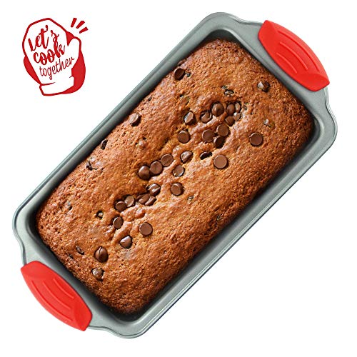 Boxiki Kitchen Non Stick Steel Banana Bread Pan for Baking, Premium Loaf Pan 8.5 Inch With Easy to Clean & Quick Release Coating - Professional Baking Pan With Silicone Handles - Image 5