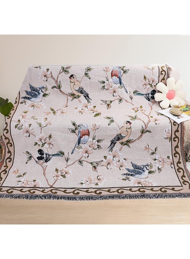Bluejw Picnic Blanket Ethnic Style Camping Multi-functional Thread Blanket Customizable Sofa Blanket Sofa Towel Cover Blanket Camping Mat Picnic Mat - Image 1