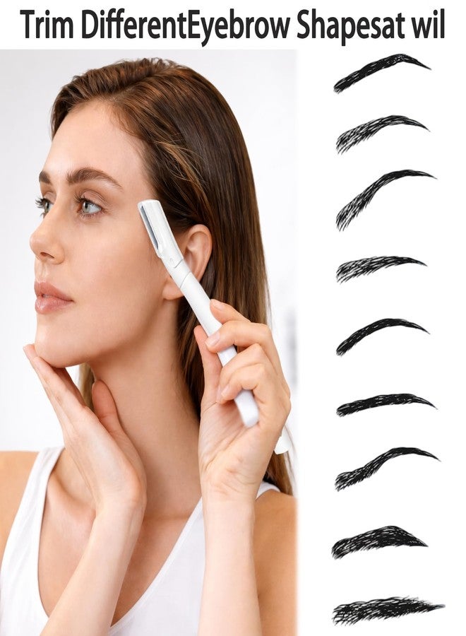 fernfern Dermaplane Razor for Women Face, 10 Pack Professional Facial Hair Removal & Dermaplaning Tool for Peach Fuzz, Eyebrow Shaping and Gentle Exfoliation (White - Image 2