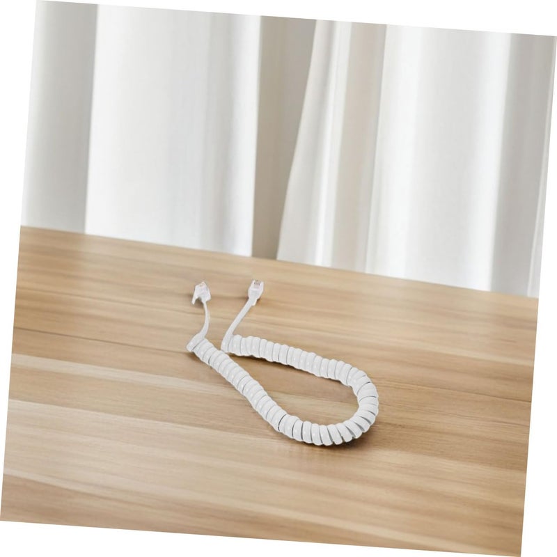 3 Pack Stretchable Coiled Telephone Cable Anti Tangle Cord For Landline Phones - Image 5