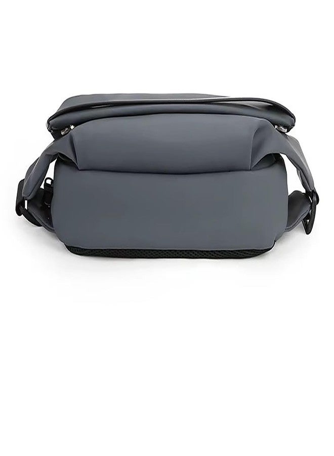 Wildhorn Menâ€™s Crossbody Sling Bag | Compact Waist & Chest Bag | Water-Resistant Travel Fanny Pack with Adjustable Strap for Daily Use, Hiking & Outdoor Adventures (Grey) - Image 3