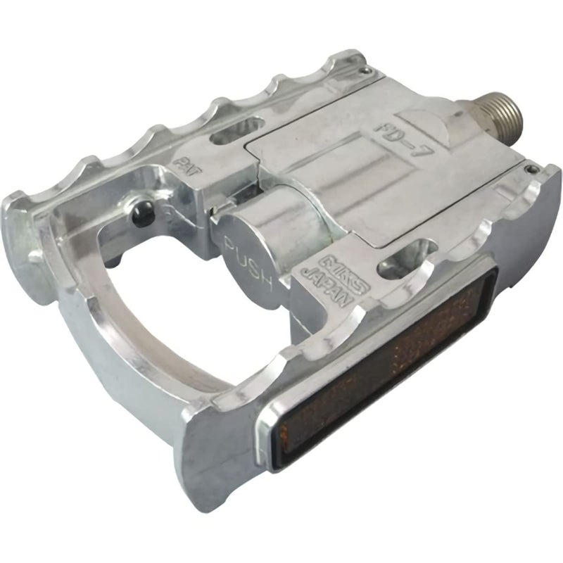 Mks Fd-7 Folding Pedals Silver  9/16 Inch - Image 1