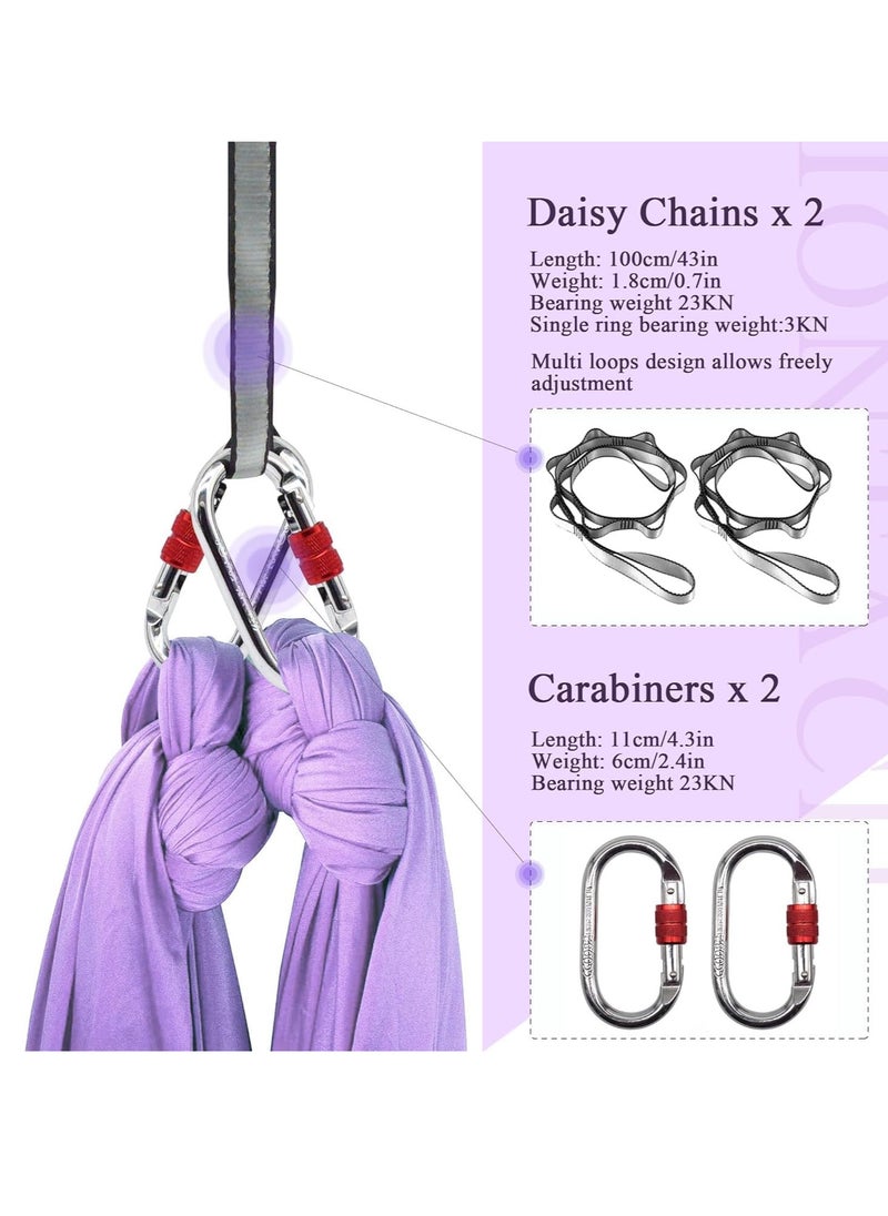 General 5 meters sky yoga hammock 2.8 meters wide swing household indoor accessories fixing rope hanging cloth Yu Jiaguan special  - Image 2