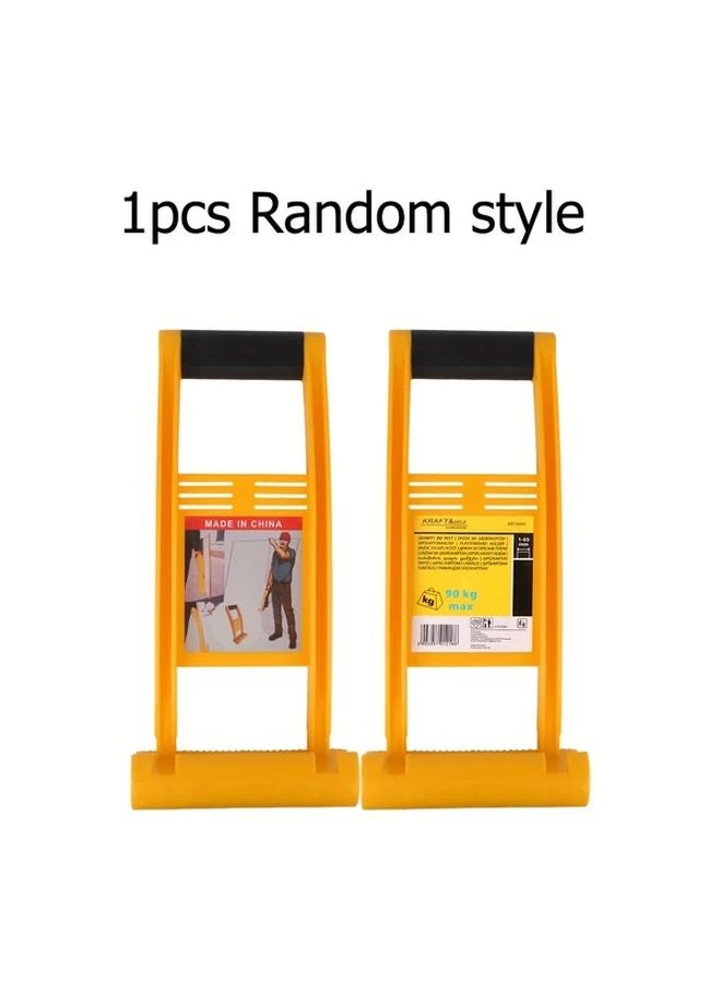 Yellow Heavy Duty 80kg Panel Carrier Labor Saving Plier Load Tool For Woodworking Board Marble Plasterboard - Image 1