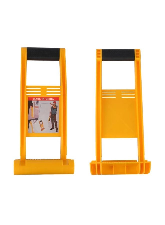 Yellow Heavy Duty 80kg Panel Carrier Labor Saving Plier Load Tool For Woodworking Board Marble Plasterboard - Image 4