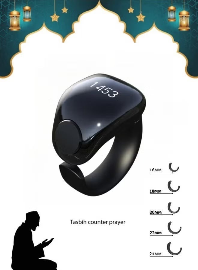 Digital Tasbih Counter Ring – Smart Electronic Finger Tally Counter for Prayer, Zikr & Tasbeeh | Portable Islamic Tasbeeh Rin - Image 1
