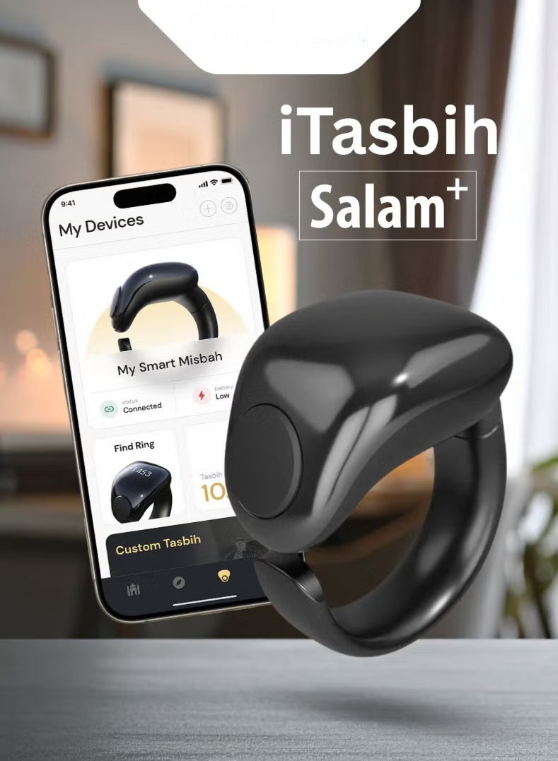 Digital Tasbih Counter Ring – Smart Electronic Finger Tally Counter for Prayer, Zikr & Tasbeeh | Portable Islamic Tasbeeh Rin - Image 1