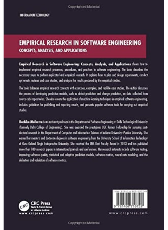 Empirical Research in Software Engineering: Concepts, Analysis, and Applications - Image 2