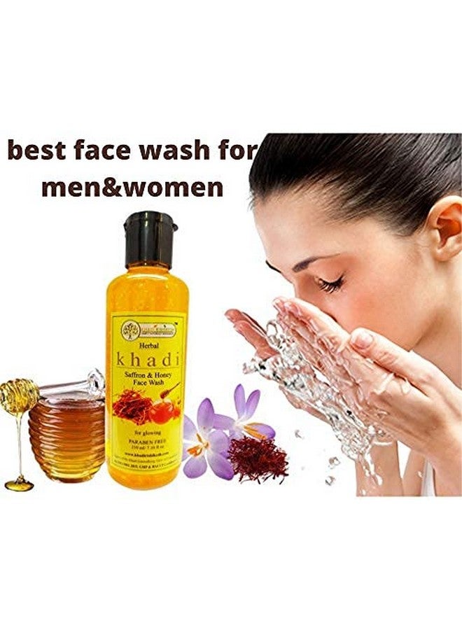 Khadi Rishikesh Herbal Saffron & Honey Face Wash Combo (Pack of 2) - Image 2